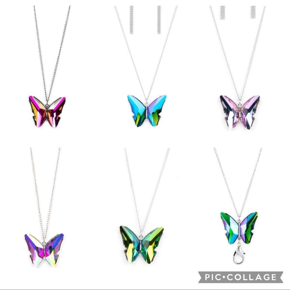 Paparazzi The Social Butterfly Effect Bundle of 
6 Necklaces